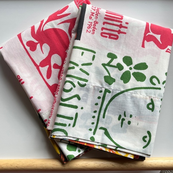 Vintage Pacific Miracale Picasso King Pillowcase Set Mid Century Modern Art - Picture 8 of 9